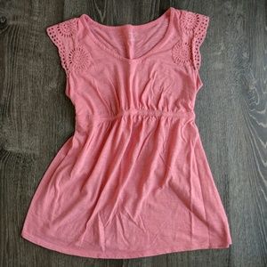 Pink motherhood maternity top
